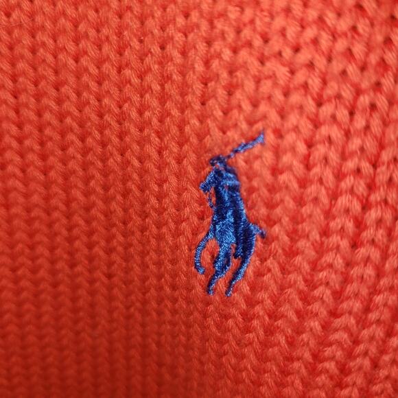 EUC, Men's Polo Ralph Lauren, 100% Cotton Orange with blue Polo emblems SZ XXL - Picture 4 of 7